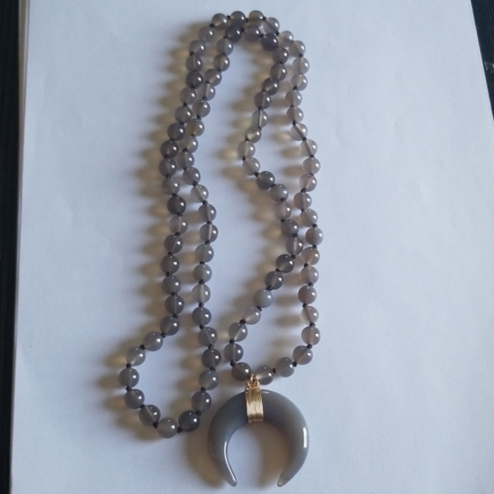 ❤ Semi Precious  Stones statment Necklace❤ - Picture 6 of 8